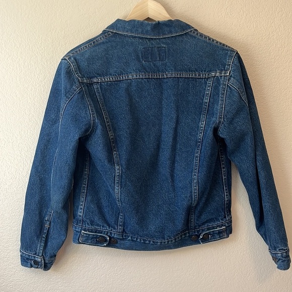 Gap flannel plaid dark wash jean denim jacket size small - Picture 8 of 8